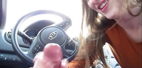  Gemma Minx sucking in the car